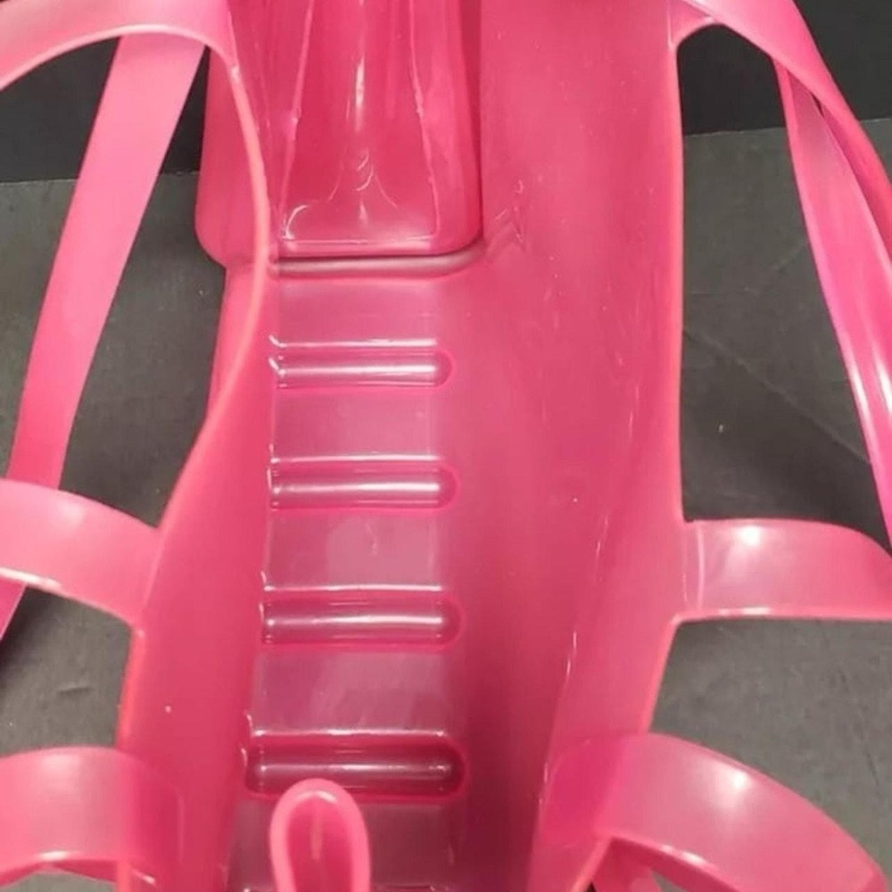 Melissa x Telfar Small Jelly Shopping Bag Clear Pink PVC Crossbody Tote NWT - Picture 6 of 8